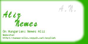 aliz nemes business card